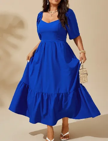 Rochie lunga SHEIN CURVE, albastru