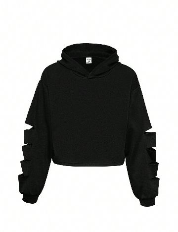 Hanorac Shein Kids, negru