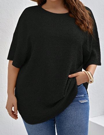 Bluza SHEIN CURVE, negru