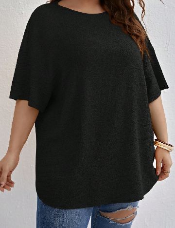 Bluza SHEIN CURVE, negru