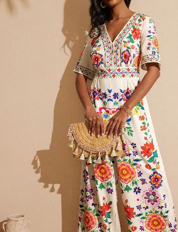 Salopeta SHEIN, floral print