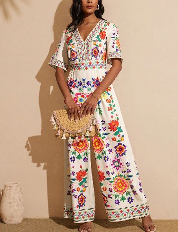 Salopeta SHEIN, floral print