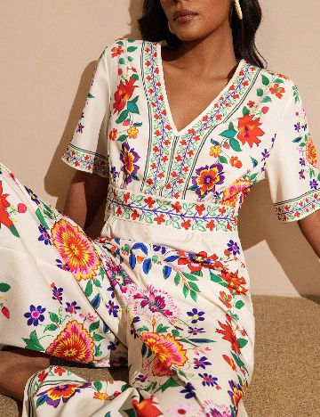 Salopeta SHEIN, floral print