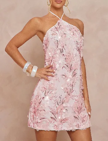 Rochie scurta SHEIN, roz