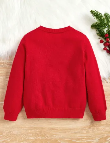 Pulover Shein Kids, rosu