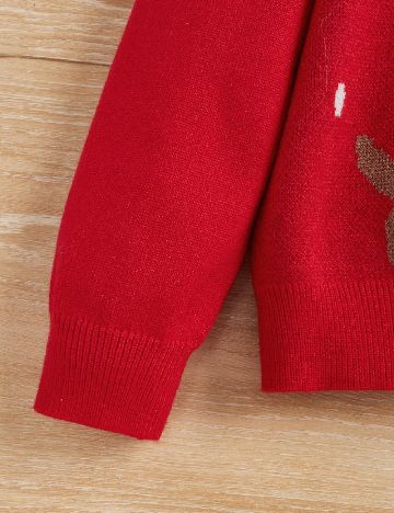 Pulover Shein Kids, rosu