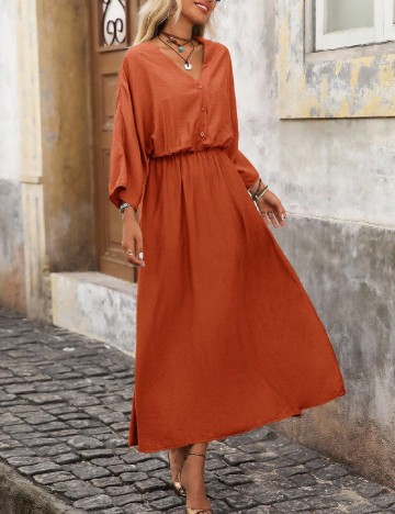 Rochie medie SHEIN, maro