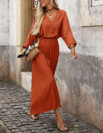 Rochie medie SHEIN, maro