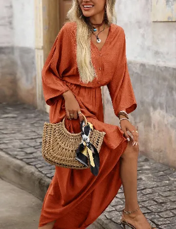 Rochie medie SHEIN, maro