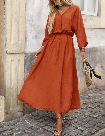 Rochie medie SHEIN, maro