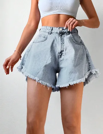 Pantaloni scurti SHEIN, albastru