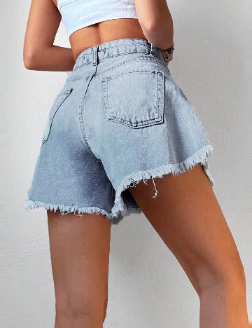 Pantaloni scurti SHEIN, albastru