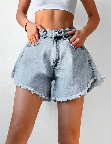 Pantaloni scurti SHEIN, albastru