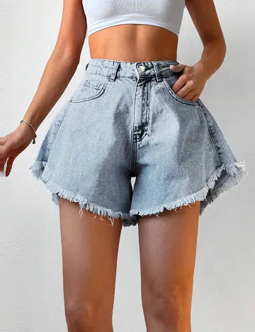 Pantaloni scurti SHEIN, albastru