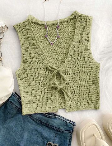 Top SHEIN, verde
