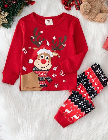 Pijama Cozy Pixies, rosu