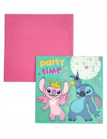 Invitatii cu plicuri 8 bucati Disney, mix culori