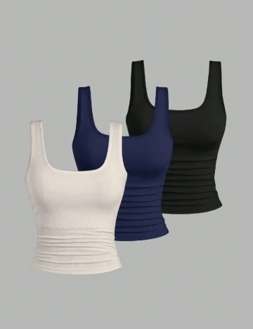 Set topuri 3 bucati SHEIN CURVE, mix culori