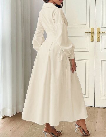 Rochie lunga SHEIN, crem