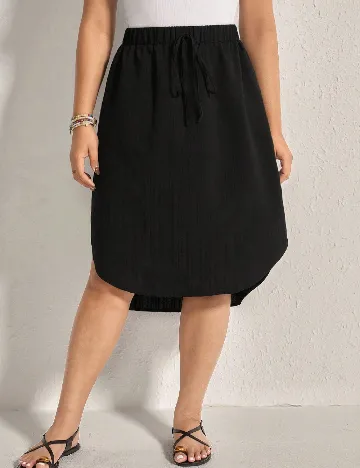 Fusta SHEIN CURVE, negru