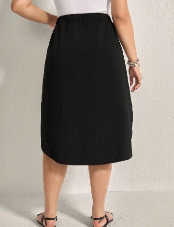 Fusta SHEIN CURVE, negru