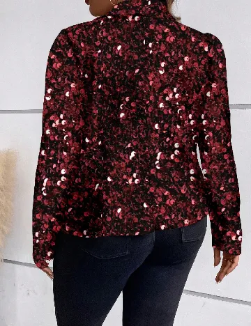 Blazer SHEIN CURVE, rosu