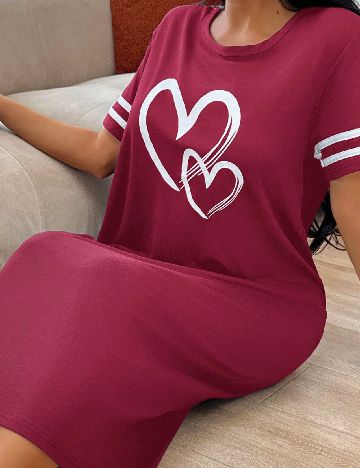 Rochie de noapte SHEIN, visiniu