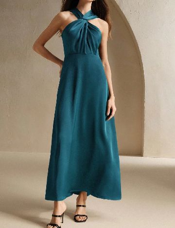 Rochie lunga Anewsta, albastru