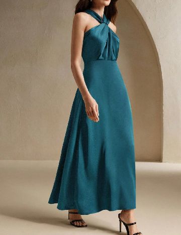 Rochie lunga Anewsta, albastru