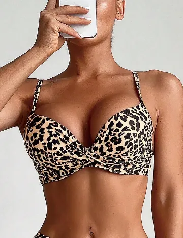 Sutien de baie SHEIN, animal print
