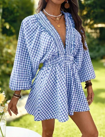 Salopeta SHEIN, albastru