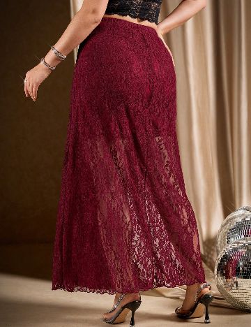 Fusta SHEIN CURVE, visiniu