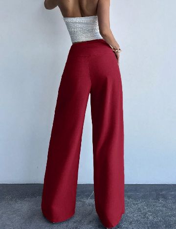 Pantaloni SHEIN, rosu