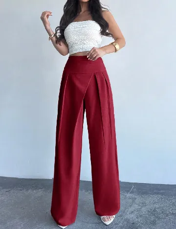 Pantaloni SHEIN, rosu