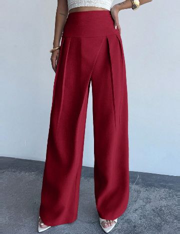 Pantaloni SHEIN, rosu