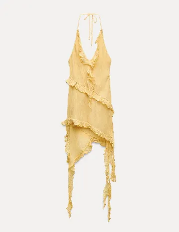 Rochie scurta Zara, galben