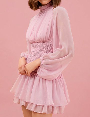 Rochie scurta SHEIN, roz