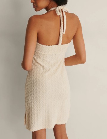 Rochie scurta NA-KD, crem