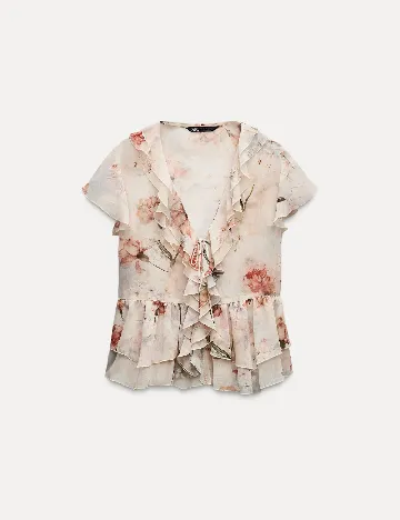 Bluza Zara, floral print