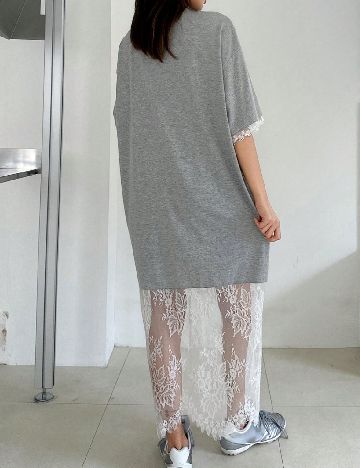 Rochie lunga Dazy, gri