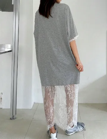 Rochie lunga Dazy, gri