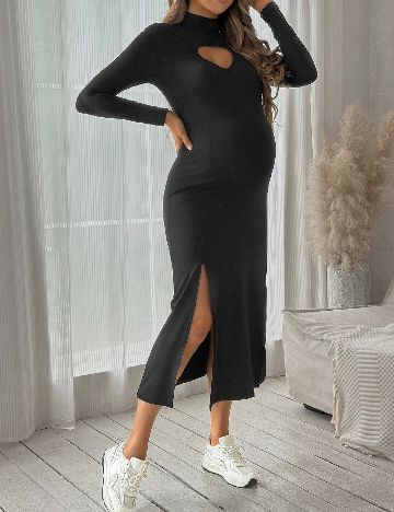 Rochie medie SHEIN Maternity, negru