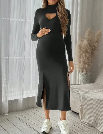 Rochie medie SHEIN Maternity, negru