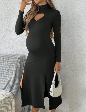 Rochie medie SHEIN Maternity, negru