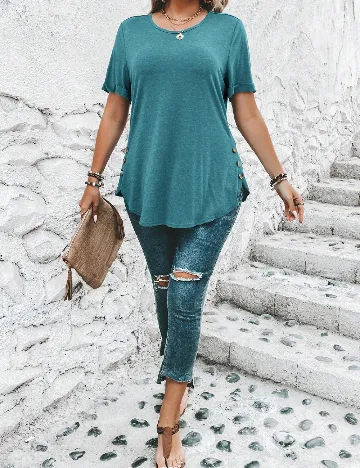 Bluza SHEIN CURVE, albastru