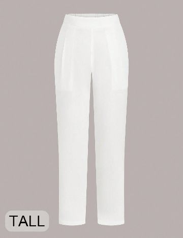 Pantaloni SHEIN CURVE, alb