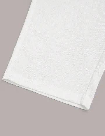 Pantaloni SHEIN CURVE, alb