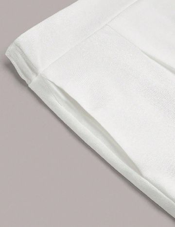 Pantaloni SHEIN CURVE, alb