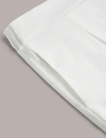 Pantaloni SHEIN CURVE, alb