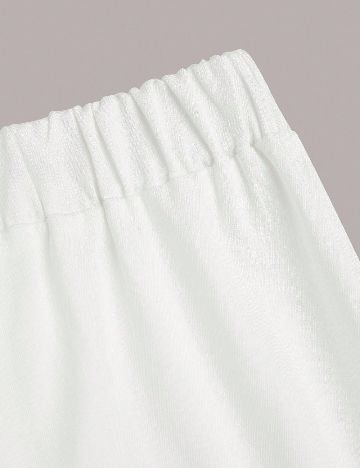 Pantaloni SHEIN CURVE, alb